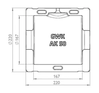 GWK ES-BOX Serie AK f.Absperr-u.Zwischen flanschklappen 2" DN50, 1131050000 – Bild 2