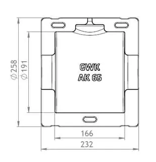 GWK ES-BOX Serie AK f.Absperr-u.Zwischen flanschklappen 21/2" DN65, 1131065000 – Bild 2