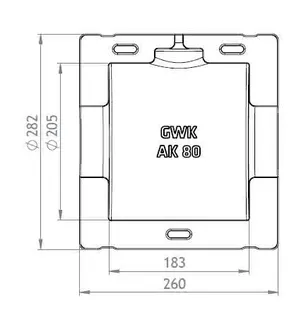 GWK ES-BOX Serie AK f.Absperr-u.Zwischen flanschklappen 3" DN80, 1131080000 – Bild 2