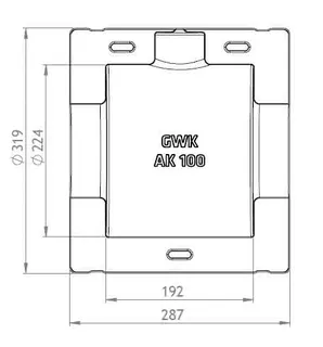 GWK ES-BOX Serie AK f.Absperr-u.Zwischen flanschklappen 4" DN100, 1131100000 – Bild 2