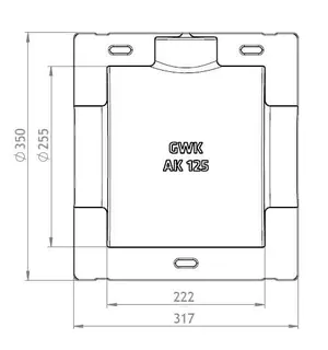 GWK ES-BOX Serie AK f.Absperr-u.Zwischen flanschklappen 5" DN125, 1131125000 – Bild 2