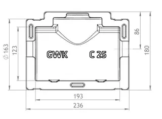 GWK ES-BOX Serie C f. Kompaktventile mit Flanschanschluß BL F4 DN25, 1121025000 – Bild 2
