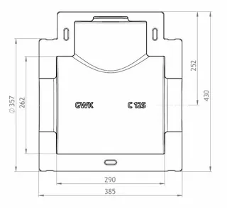GWK ES-BOX Serie C f. Kompaktventile mit Flanschanschluß BL F4 DN125, 1121125000 – Bild 2