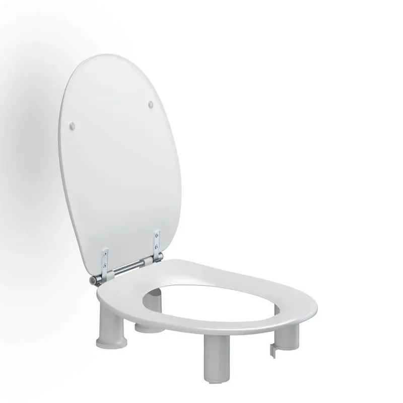 WC-Sitz Dania 10 cm m.Deckel inkl. Spritzblende, Weiß