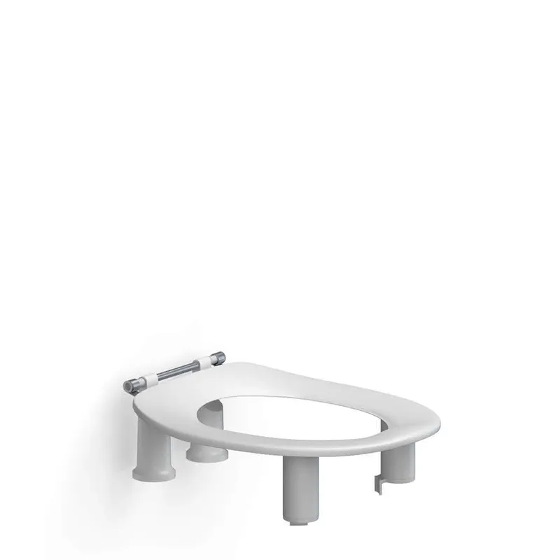 WC-Sitz Dania 10 cm, o.Deckel Inkl. Spritzblende, Weiß
