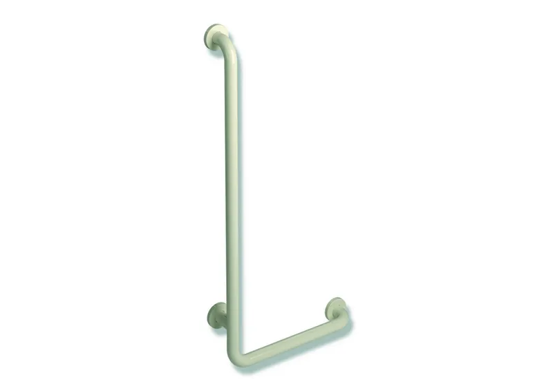 HEWI Winkelgriff Ser 801, d:33, AM:900mm, W:400mm reinweiß