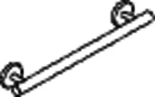 HEWI Haltegriff, L:400mm, d:33mm, Kst., chromoptisch beschichtet – Bild 5