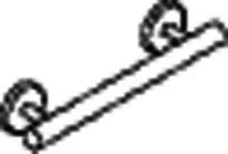HEWI Haltegriff, L:300mm, d:33mm, Kst., chromoptisch beschichtet – Bild 5