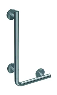 HEWI Winkelgriff, AM:900mm, W:400mm, d:33mm, Kst., chromoptisch beschichtet