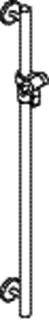 HEWI Br.H.Stg. mit Br.H., signalweiß, L:900,d:33, Kst., chromoptisch besch. – Bild 5