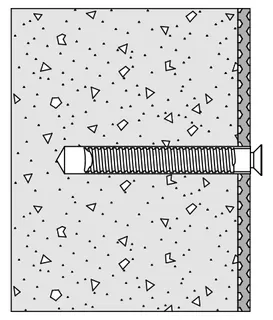 HEWI BM Stützgriffe/Sitz, 2 Bef-P., Wände aus Beton (> C20/C25) – Bild 2