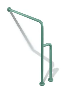 HEWI Boden-Wandstützgriff Ser 801, d:33, W1:834mm, AM1:850mm rubinrot