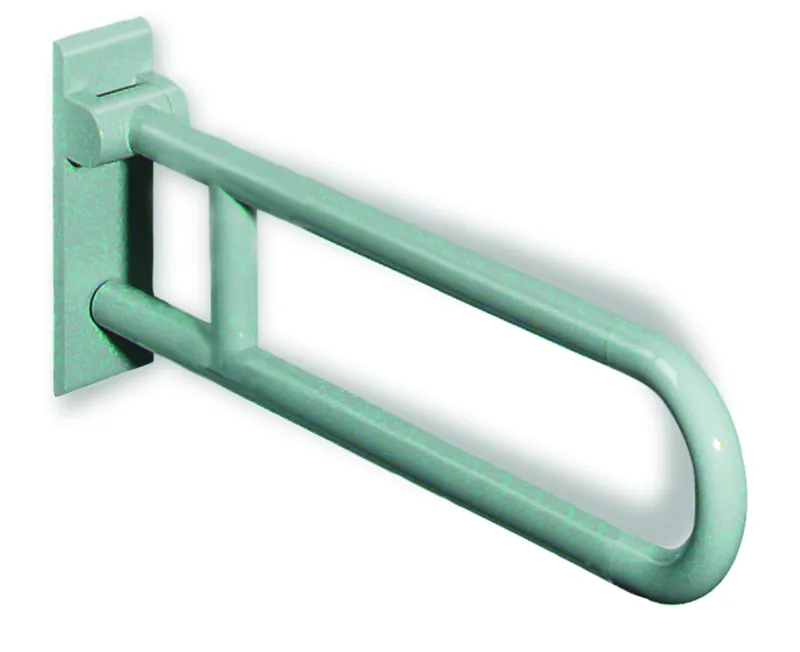 HEWI Stützklappgriff Ser 801, L:850mm, Stahlkern rubinrot