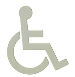 HEWI Symbol Barrierefrei Ser 801, selbstklebend reinweiß – Bild 2