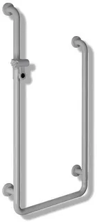 HEWI Duschhandlauf U-Form Ser 801, d:33, AM1:1100,A2:900,W1:500 anthrazitgrau – Bild 2