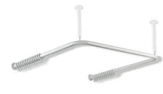 HEWI Vorhangstange Ser 801 kürzb., AM:983x967x983mm reinweiß – Bild 2