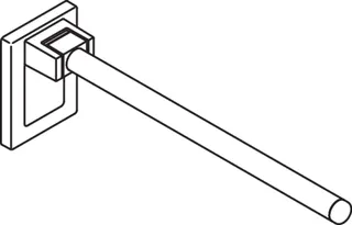 HEWI SK-Griff Mono, L:600mm, Kst., unifarben signalweiß – Bild 4