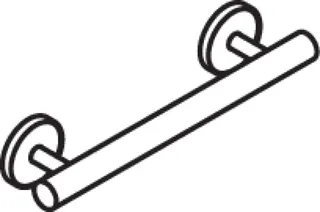 HEWI Haltegriff, L:300mm, d:33mm, Kst., unifarben signalweiß – Bild 4