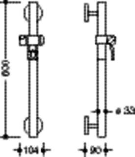 HEWI Br.H.Stg.,L:600, m.Br.H. schwarzer Punkt signalweiß – Bild 5