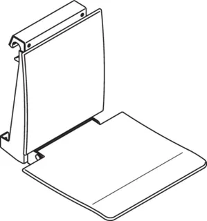 HEWI Einhängesitz,B:450,f. Profil d:33, Sitzf. u. Einh. anthrazit anthrazitgrau – Bild 4