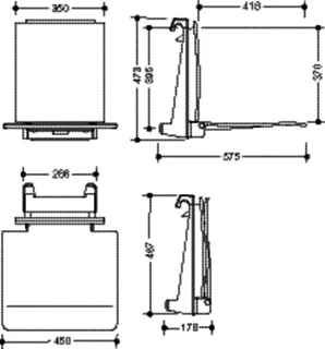HEWI Einhängesitz,B:450,f. Profil d:33, Sitzf. u. Einh. anthrazit anthrazitgrau – Bild 5