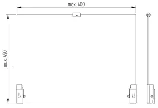 LEH Kippspiegelgarnitur Funktion Edelst. 3tlg. f. Spiegel 6x600x450 glatt pol. – Bild 2