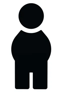 HEWI Symbol Mann Ser 801, selbstklebend anthrazitgrau
