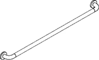 HEWI Haltegriff Ser 801 d:33, AM:1100mm, BM211.2 anthrazitgrau – Bild 3