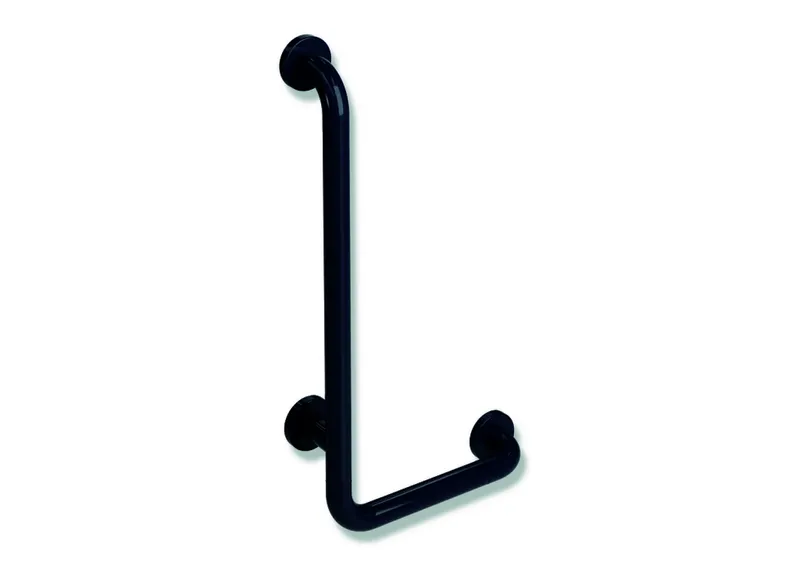 HEWI Winkelgriff Ser 801, d:33, AM:600mm, W:300mm stahlblau