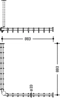 HEWI VH-Stange Ser 801,A1/2:883,kürzb, 18 Ringe rubinrot – Bild 5