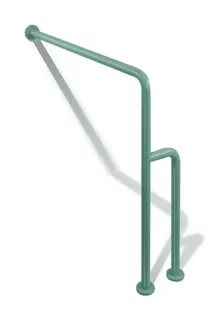 HEWI Boden-Wandstützgriff Ser 801, d:33, W1:834mm, AM1:850mm lichtgrau