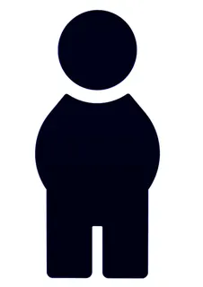 HEWI Symbol Mann Ser 801, selbstklebend stahlblau