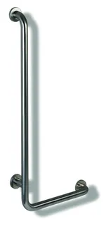 HEWI Winkelgriff Ser 805, Edelstahl, d:33mm, AM:900mm W:400mm rechts