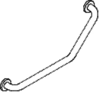 HEWI Winkelgriff Ser 805, Edelstahl, d:33mm, 135Grad Winkel, links – Bild 3