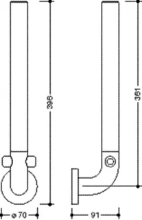 HEWI Reservepapierhalter Ser 801, f. 3 WC-Rollen lichtgrau – Bild 5