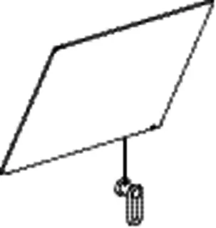 HEWI Kippspiegel Ser 801 m. Seiluml., B:600mm H:540mm rubinrot – Bild 3