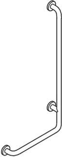 HEWI Winkelgriff Ser 805, Edelstahl, d:33mm, AM:900mm W:400mm links – Bild 3