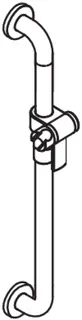 HEWI Br.H.St. Ser 805, d:33mm, AM:900mm, BM211.2, m.Br.H. anthrazitgrau – Bild 5
