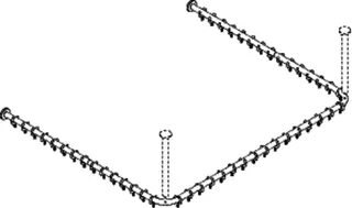 HEWI Vorhangstange Ser 801 kürzb., AM:1483x1467x1483mm stahlblau – Bild 3