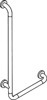 HEWI Winkelgriff Ser 801, d:33, AM:900mm, W:400mm rubinrot – Bild 4