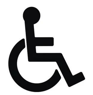 HEWI Symbol Barrierefrei Ser 801, selbstklebend anthrazitgrau – Bild 2