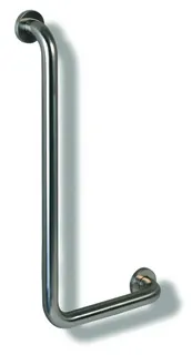 HEWI Winkelgriff Ser 805, Edelstahl, d:33mm, AM:600mm W:300mm links