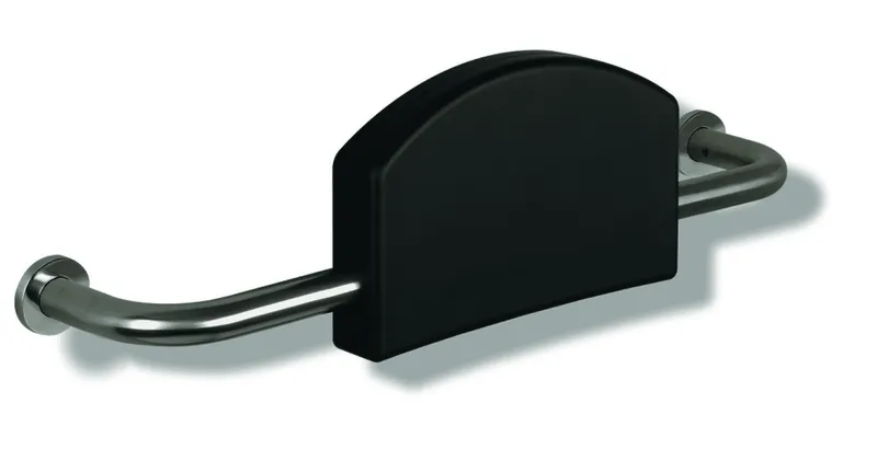 HEWI Rückenstütze Ser 805, Edelstahl, mit Rosetten BM211.2