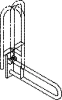 HEWI SK-Griff Ser 805, Edelstahl, drehbar, L:700mm – Bild 5