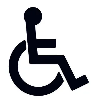 HEWI Symbol Barrierefrei Ser 801, selbstklebend stahlblau – Bild 2
