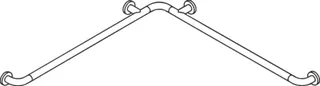HEWI Dusch-Wannenhdl. Ser 801 d:33, W1:962mm, W2:962mm stahlblau – Bild 4