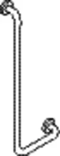 HEWI Winkelgriff Ser 805, Edelstahl, d:33mm, AM:600mm W:300mm rechts – Bild 3