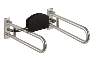 HEWI Rückenstütze Ser 805, Edelstahl, inkl. Wandplattenabdeckung – Bild 2