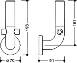 HEWI Reservepapierhalter Ser 801, f. 1 WC-Rolle anthrazitgrau – Bild 5