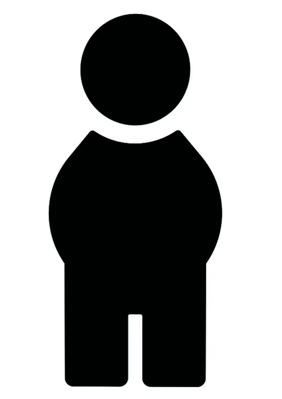 HEWI Symbol Mann Ser 801, selbstklebend tiefschwarz